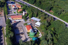 Vue aérienne de Station d'épuration à Kandel dans le département Rhénanie-Palatinat, Allemagne