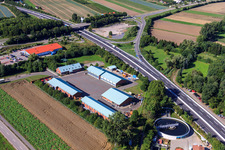 Vue aérienne de Service d'entretien des routes à Kandel dans le département Rhénanie-Palatinat, Allemagne