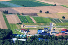 Vue oblique de Zone commerciale Im Gereut à Hatzenbühl dans le département Rhénanie-Palatinat, Allemagne