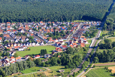 Vue aérienne de Westendstr à Rülzheim dans le département Rhénanie-Palatinat, Allemagne