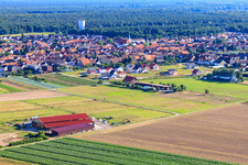 Vue aérienne de Nouvelle zone de développement du nord-est à Hatzenbühl dans le département Rhénanie-Palatinat, Allemagne
