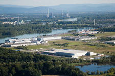 Photographie aérienne de Zone industrielle d'Oberwald à Wörth am Rhein dans le département Rhénanie-Palatinat, Allemagne