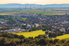 De l'est à Kandel dans le département Rhénanie-Palatinat, Allemagne hors des airs