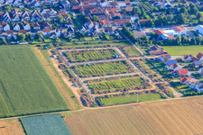 Vue aérienne de Nouvelle zone de développement de Brotäcker à Steinweiler dans le département Rhénanie-Palatinat, Allemagne