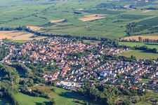 Vue aérienne de Du sud à Rohrbach dans le département Rhénanie-Palatinat, Allemagne