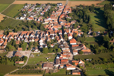 Quartier Mühlhofen in Billigheim-Ingenheim dans le département Rhénanie-Palatinat, Allemagne depuis l'avion