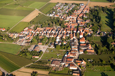 Quartier Mühlhofen in Billigheim-Ingenheim dans le département Rhénanie-Palatinat, Allemagne vue du ciel