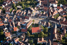 Quartier Billigheim in Billigheim-Ingenheim dans le département Rhénanie-Palatinat, Allemagne hors des airs