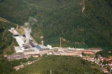 Photographie aérienne de Usine de carton Buchmann GmbH à le quartier Sarnstall in Annweiler am Trifels dans le département Rhénanie-Palatinat, Allemagne
