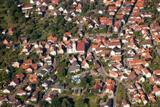 Vue aérienne de Annweiler am Trifels dans le département Rhénanie-Palatinat, Allemagne