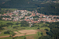 Busenberg dans le département Rhénanie-Palatinat, Allemagne vue d'en haut