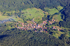 Nothweiler dans le département Rhénanie-Palatinat, Allemagne vue du ciel