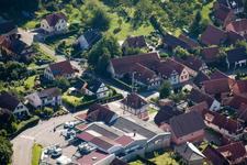 Enregistrement par drone de Oberhoffen-lès-Wissembourg dans le département Bas Rhin, France