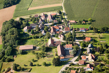 Vue aérienne de Geisberg à Wissembourg dans le département Bas Rhin, France