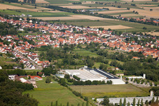 Vue d'oiseau de Quartier Schaidt in Wörth am Rhein dans le département Rhénanie-Palatinat, Allemagne