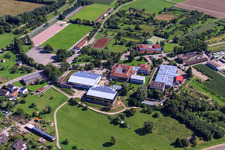 Vue aérienne de Lycée Lothar-von-Kübel à Sinzheim dans le département Bade-Wurtemberg, Allemagne