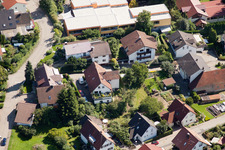 Quartier Gallenbach in Baden-Baden dans le département Bade-Wurtemberg, Allemagne vue du ciel