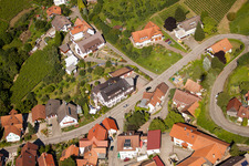 Photographie aérienne de Hôtel Restaurant Rebstock à le quartier Riegel in Bühl dans le département Bade-Wurtemberg, Allemagne