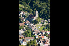 Vue oblique de Quartier Neusatz in Bühl dans le département Bade-Wurtemberg, Allemagne