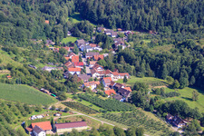 Vue aérienne de District de Kaier à le quartier Ulm in Renchen dans le département Bade-Wurtemberg, Allemagne