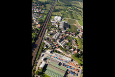 Image drone de Locaux de l'usine Muffenrohr GmbH à le quartier Hatzenweier in Ottersweier dans le département Bade-Wurtemberg, Allemagne