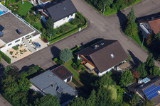 Fasanenstr à le quartier Vimbuch in Bühl dans le département Bade-Wurtemberg, Allemagne vu d'un drone