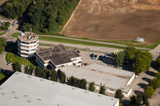 Vue aérienne de Zone industrielle, maison d'édition pour la technologie et l'artisanat GmbH à le quartier Haueneberstein in Baden-Baden dans le département Bade-Wurtemberg, Allemagne