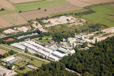 Vue oblique de Locaux de l'usine Heidelberger Kalksandstein GmbH - Usine Durmersheim à Durmersheim dans le département Bade-Wurtemberg, Allemagne
