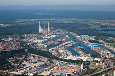 Quartier Mühlburg in Karlsruhe dans le département Bade-Wurtemberg, Allemagne hors des airs