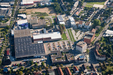 Photographie aérienne de Brasserie Moninger à le quartier Grünwinkel in Karlsruhe dans le département Bade-Wurtemberg, Allemagne