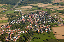 Quartier Palmbach in Karlsruhe dans le département Bade-Wurtemberg, Allemagne hors des airs