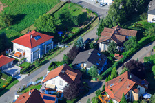 Photographie aérienne de Rue Winzer à le quartier Ellmendingen in Keltern dans le département Bade-Wurtemberg, Allemagne
