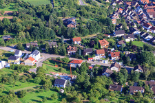 À Keulebuckel à le quartier Ellmendingen in Keltern dans le département Bade-Wurtemberg, Allemagne d'en haut