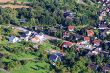 À Keulebuckel à le quartier Ellmendingen in Keltern dans le département Bade-Wurtemberg, Allemagne hors des airs