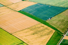 Vue aérienne de Epfenbach, site de lancement UL à le quartier Helmstadt in Helmstadt-Bargen dans le département Bade-Wurtemberg, Allemagne