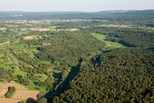 Photographie aérienne de Réserve naturelle de Kettelbachtal à le quartier Obernhausen in Birkenfeld dans le département Bade-Wurtemberg, Allemagne