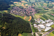 Vue aérienne de Quartier Dühren in Sinsheim dans le département Bade-Wurtemberg, Allemagne