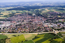 Vue aérienne de Sinsheim dans le département Bade-Wurtemberg, Allemagne