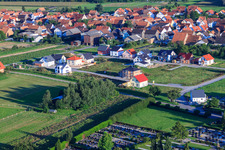 Vue aérienne de Nouvelle zone de développement à Hatzenbühl dans le département Rhénanie-Palatinat, Allemagne