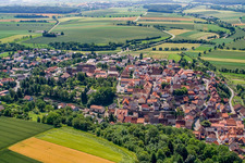 Vue aérienne de Quartier Hilsbach in Sinsheim dans le département Bade-Wurtemberg, Allemagne