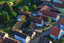 Vue aérienne de Dans le Gänsried à Freckenfeld dans le département Rhénanie-Palatinat, Allemagne