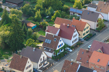 Waldstr à Kandel dans le département Rhénanie-Palatinat, Allemagne vue du ciel