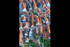 Juststraße, Restaurant Zum Schlodderr à Kandel dans le département Rhénanie-Palatinat, Allemagne vue d'en haut