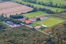 Vue aérienne de Fête du sport sur le terrain de football Steinweiler à Steinweiler dans le département Rhénanie-Palatinat, Allemagne