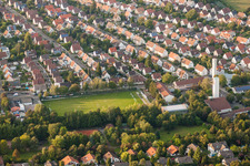 Vue aérienne de Quartier Ouest en zone urbaine à Landau in der Pfalz dans le département Rhénanie-Palatinat, Allemagne