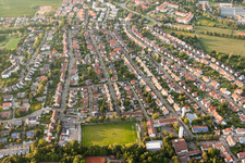 Vue aérienne de Quartier Ouest en zone urbaine à Landau in der Pfalz dans le département Rhénanie-Palatinat, Allemagne