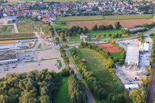 Vue aérienne de Zone commerciale à Rohrbach dans le département Rhénanie-Palatinat, Allemagne