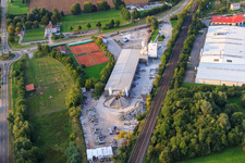 Vue oblique de Zone commerciale à Rohrbach dans le département Rhénanie-Palatinat, Allemagne