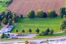 Vue aérienne de Terrain de football Rohrbach à Rohrbach dans le département Rhénanie-Palatinat, Allemagne