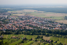 Quartier Linkenheim in Linkenheim-Hochstetten dans le département Bade-Wurtemberg, Allemagne d'en haut
